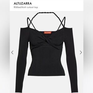 NWT Altuzarra ripped knit cutout top size L